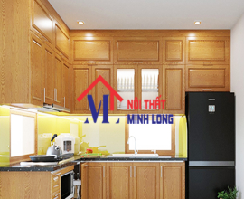 SO SÁNH TỦ BẾP INOX VÀ TỦ BẾP GỖ SỒI