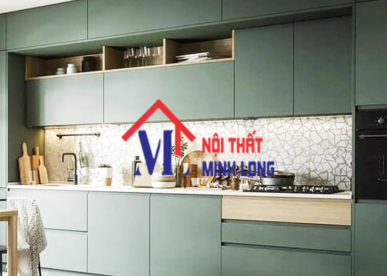 SO SÁNH TỦ BẾP LAMINATE VÀ TỦ BẾP GỖ CÔNG NGHIỆP