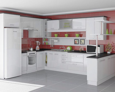 Tủ Bếp Acrylic Chữ U