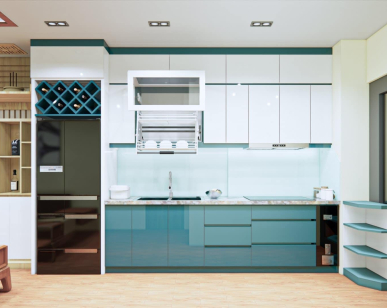 Tủ Bếp Acrylic Chữ I