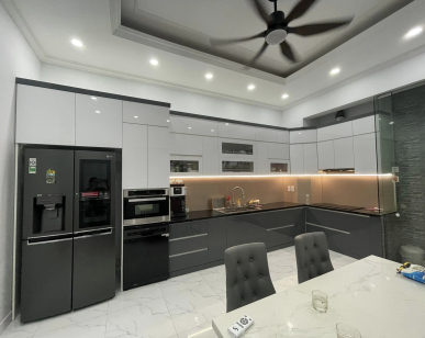 Tủ Bếp Inox Cánh Acrylic