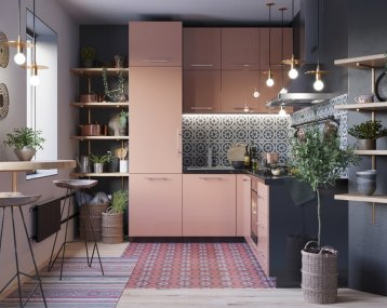 Tủ Bếp Acrylic Chữ L