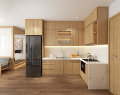 Tủ Bếp Nhựa Cánh Melamine